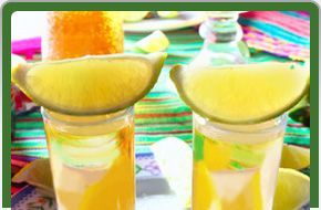 Tequila salt lemon alcohol mexican drink