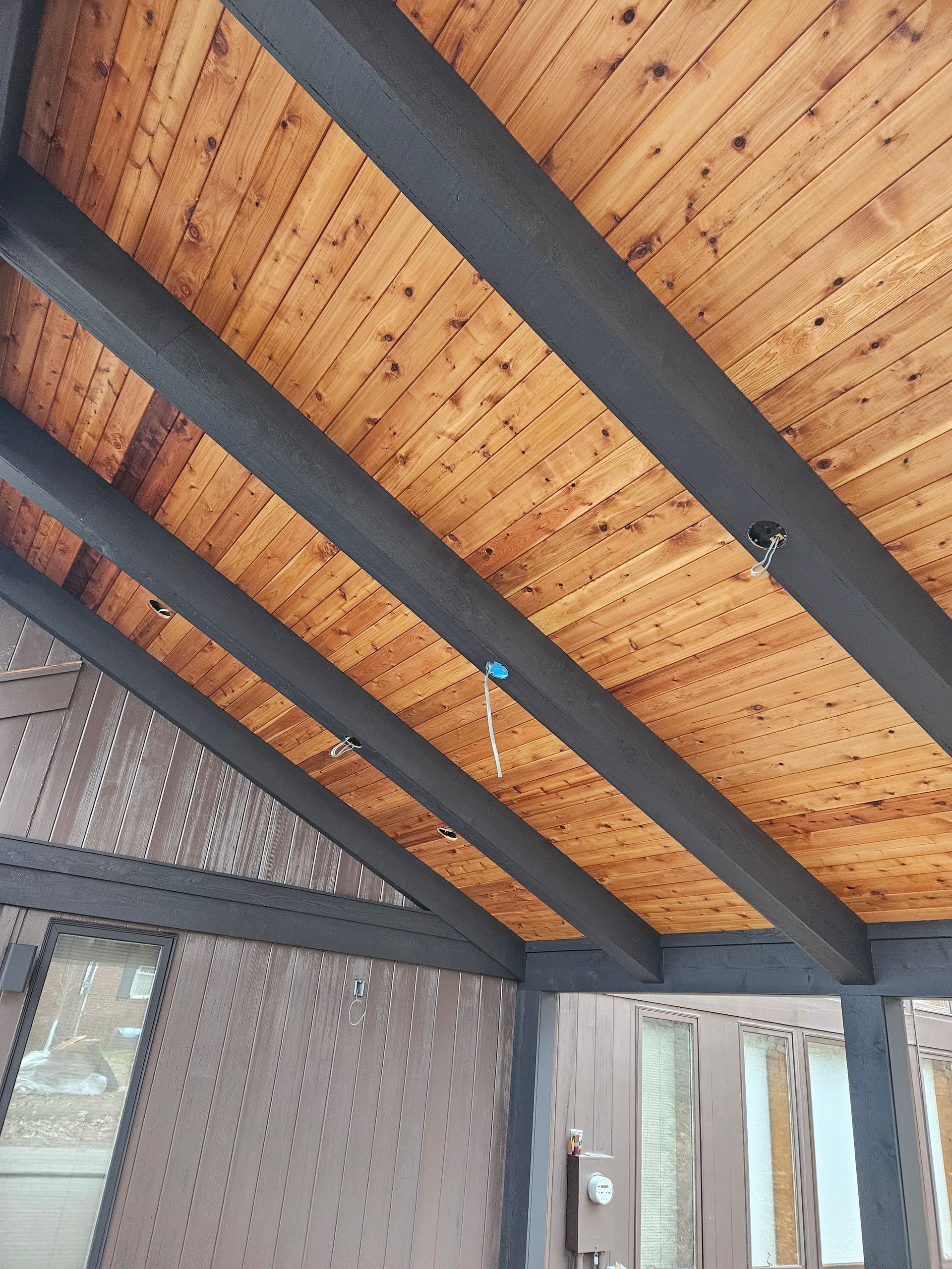 wood slats ceiling