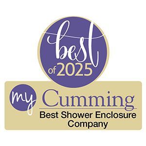 A logo for the Best Shower Enclosure Company in 2025