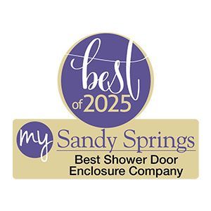 A logo for my Sandy Springs Best Shower Door Enclosure Company.