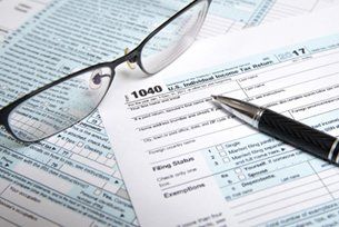 Income tax return papers
