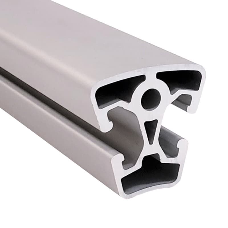 A close up of an aluminum tube on a white background