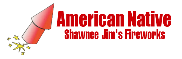 American Native Shawnee Jim's Fireworks - Logo