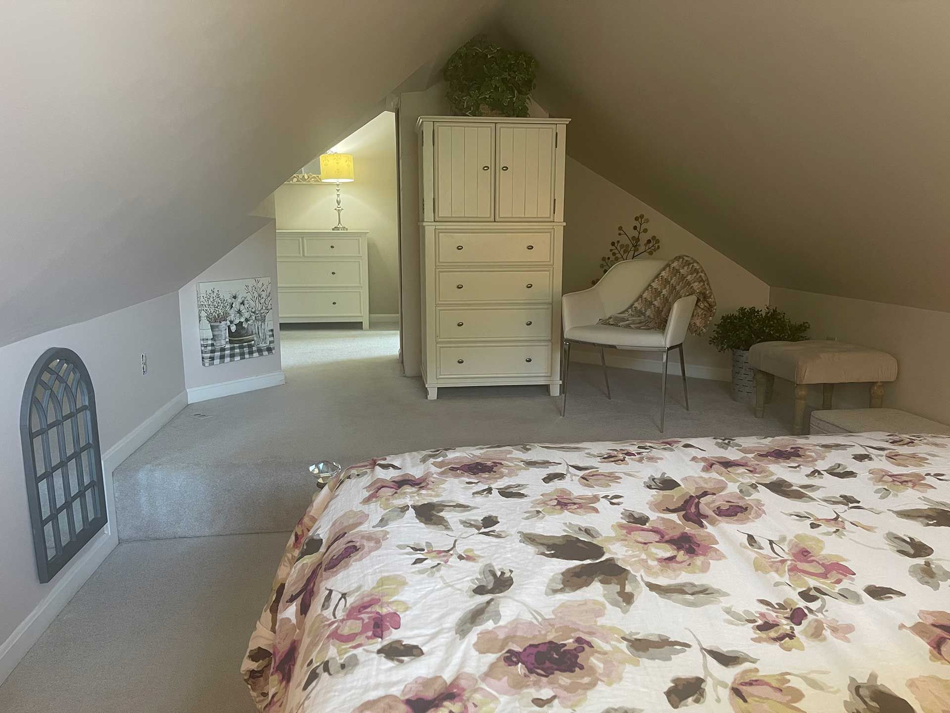 cozy loft bedroom