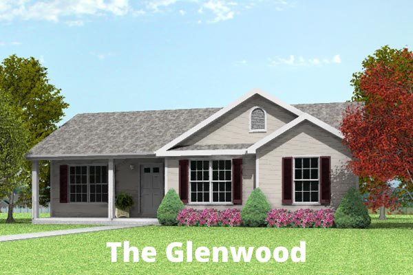 A rendering of a house called The Glenwood