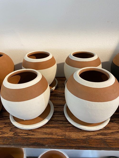 Women of the Cloud Forest White/Brown with Saucer