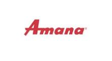 Amana logo in red text, centered on a white background.