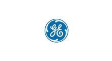 GE logo: blue circle with