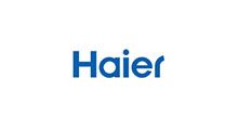Haier logo in blue text on a white background.
