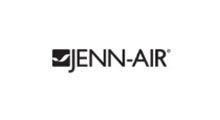 Jenn-Air logo: black text and checkmark icon.