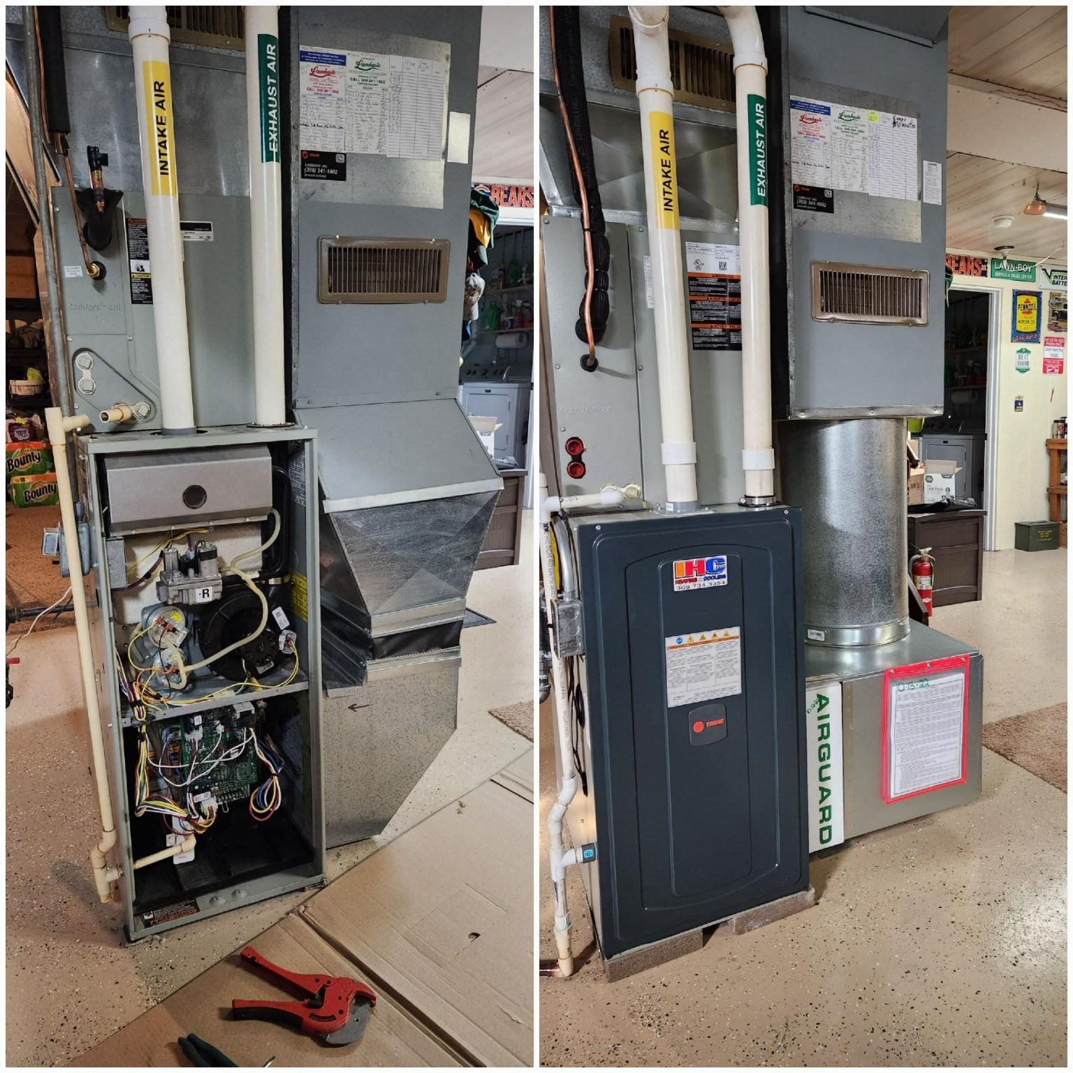 furnace before and after