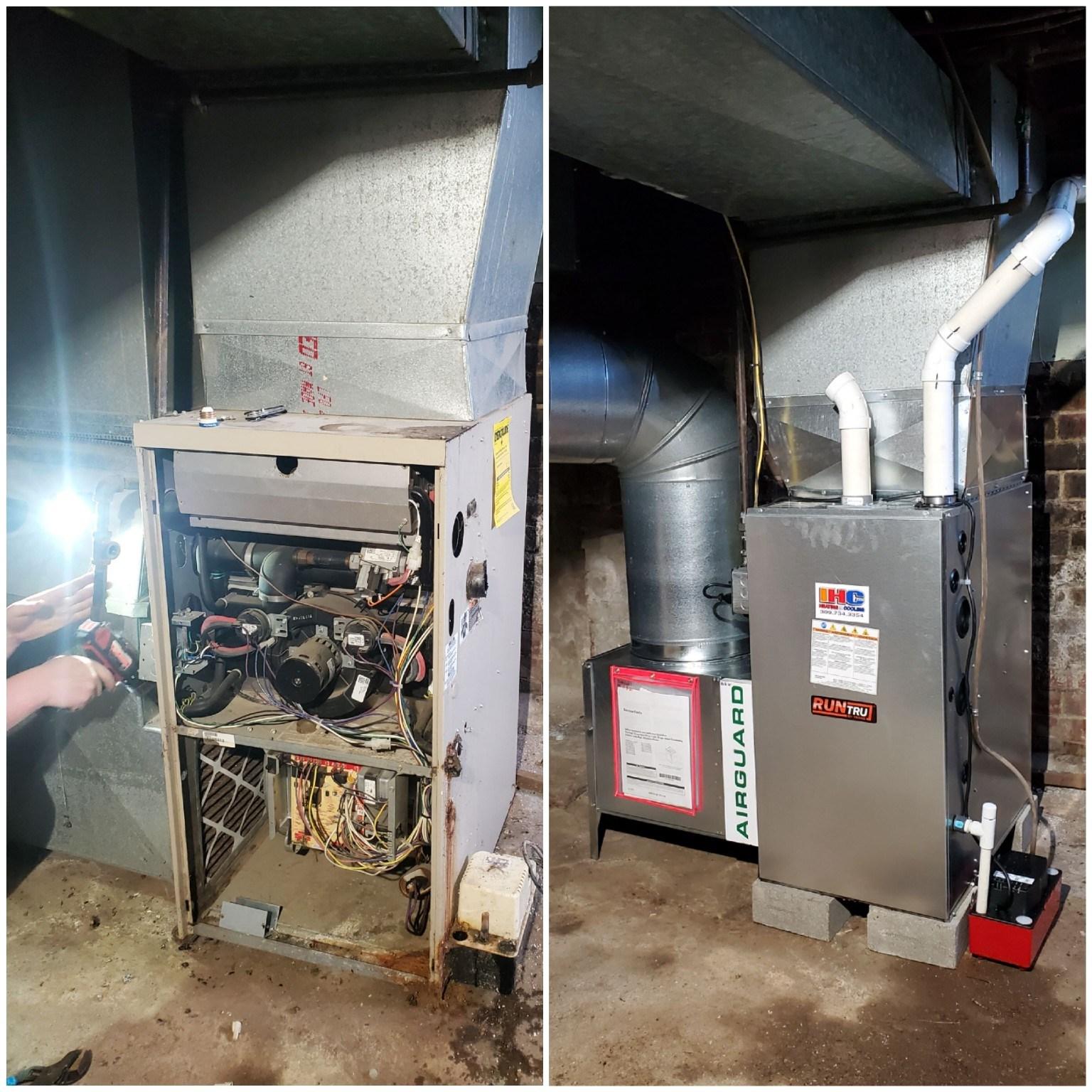 completed furnace repair