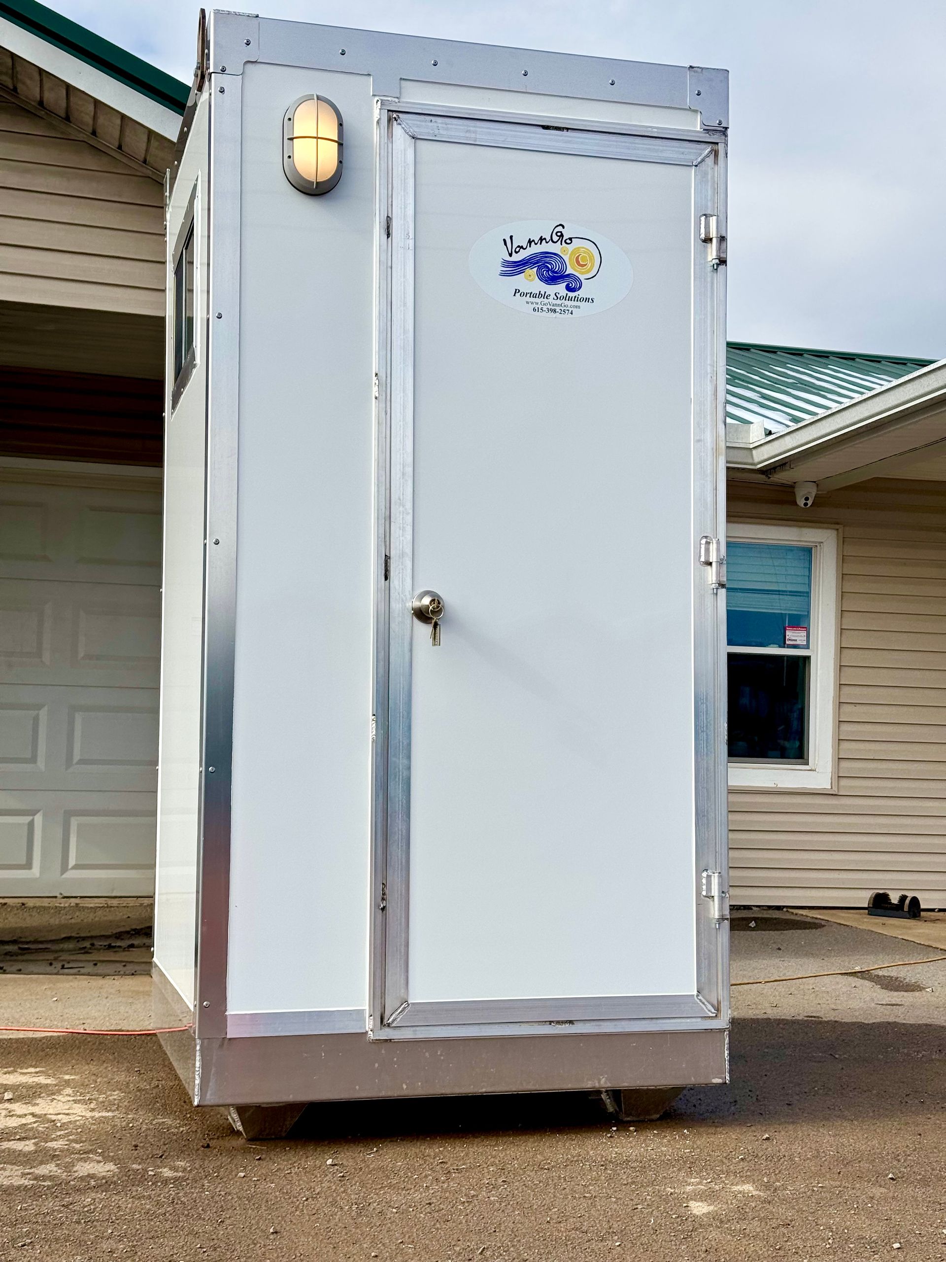 VannGo heated, climate controlled porta potty pods