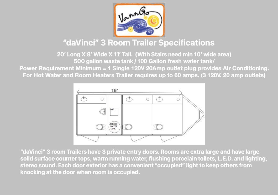 daVinci 3 Restroom Trailers Sketch