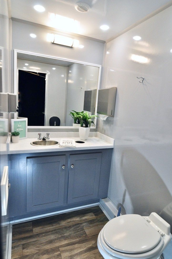 Inside the Warhol 4-Room Restroom Trailer