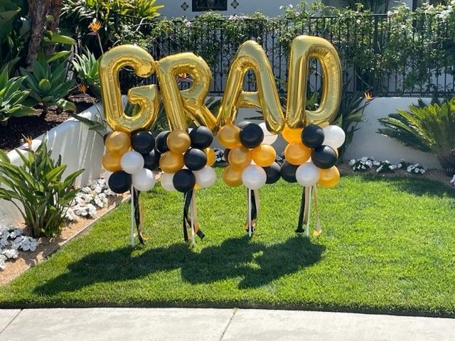 Graduation themed balloons