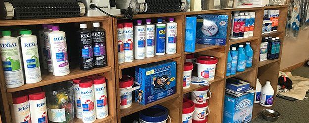 Pool and spa supplies shop