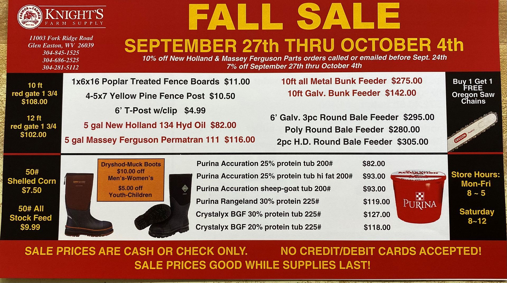 Fall sale