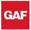 A red square with the word gaf on it.