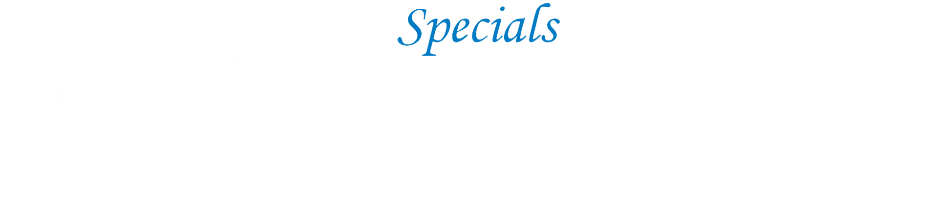 specials menu