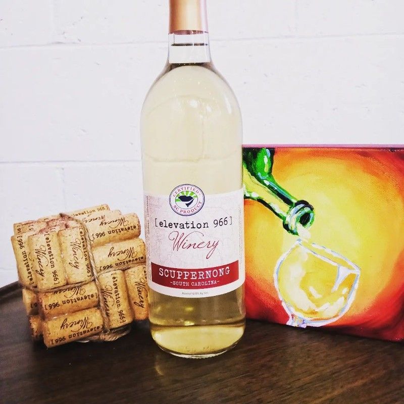 A bottle of wine from the scufferson winery