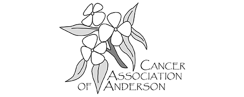 a black and white logo for the cancer association of vanderson