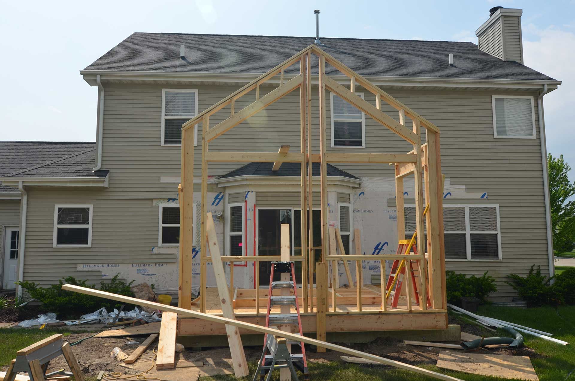 Wall frame construction