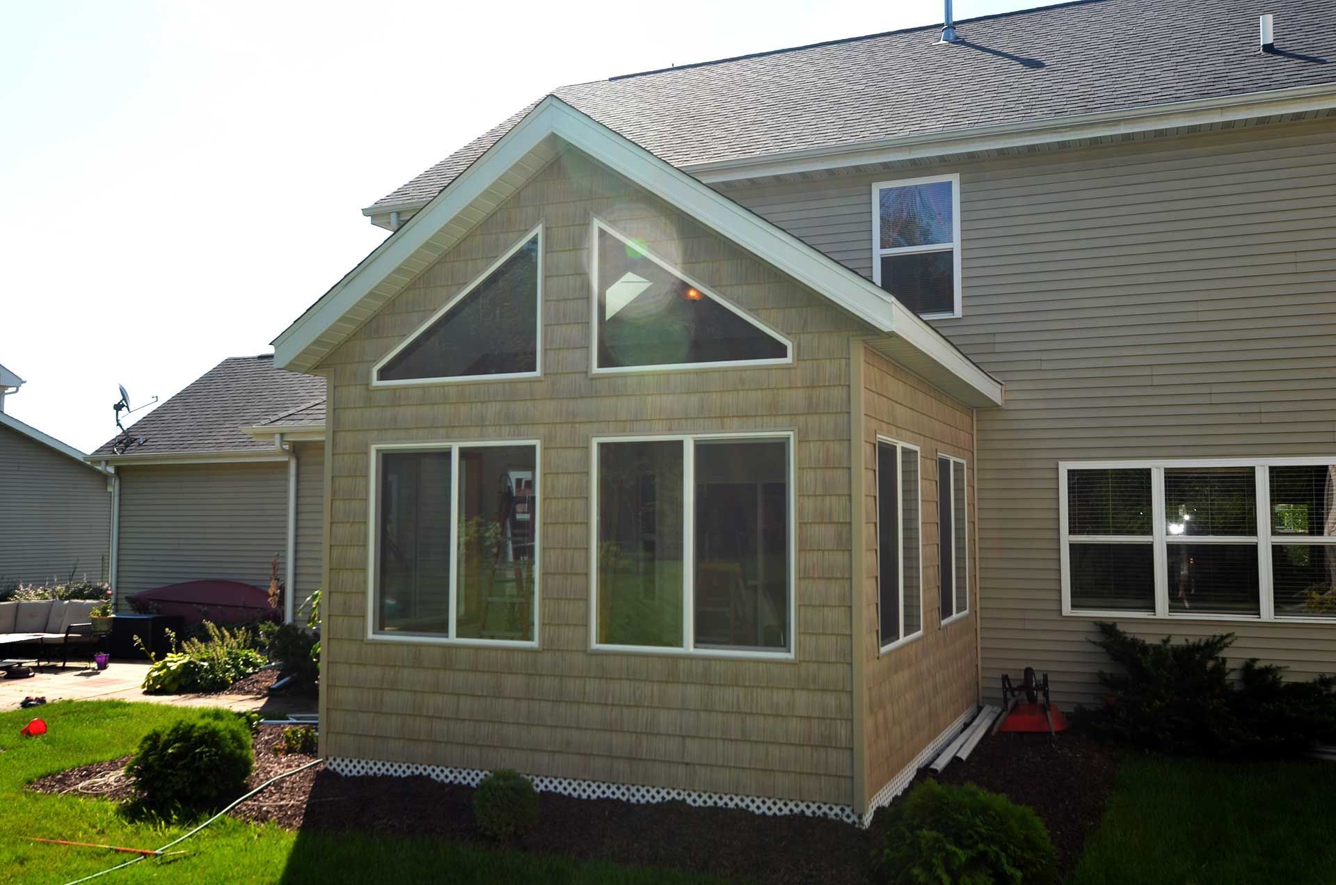 Completed new room addition