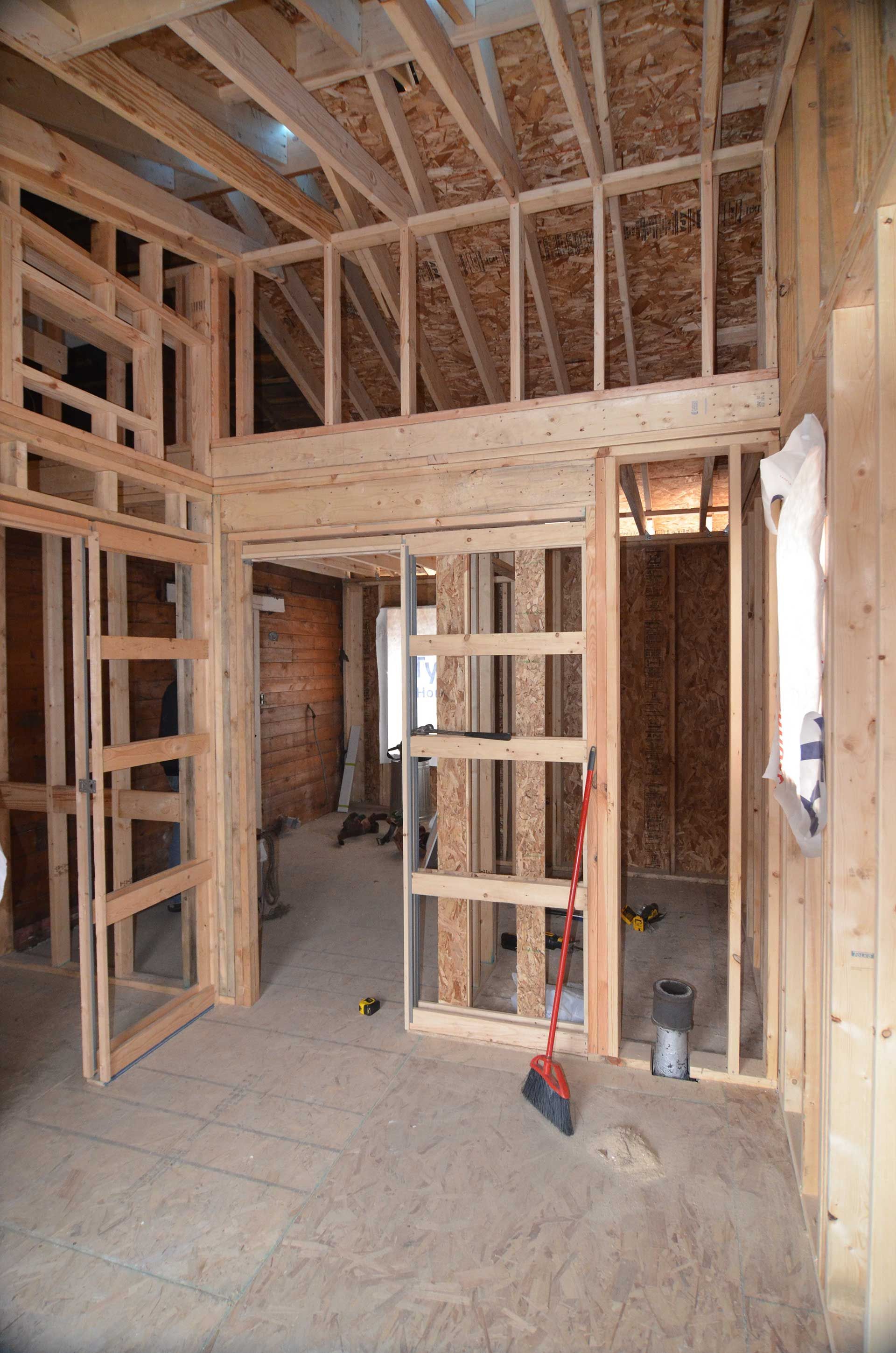 House interior framing