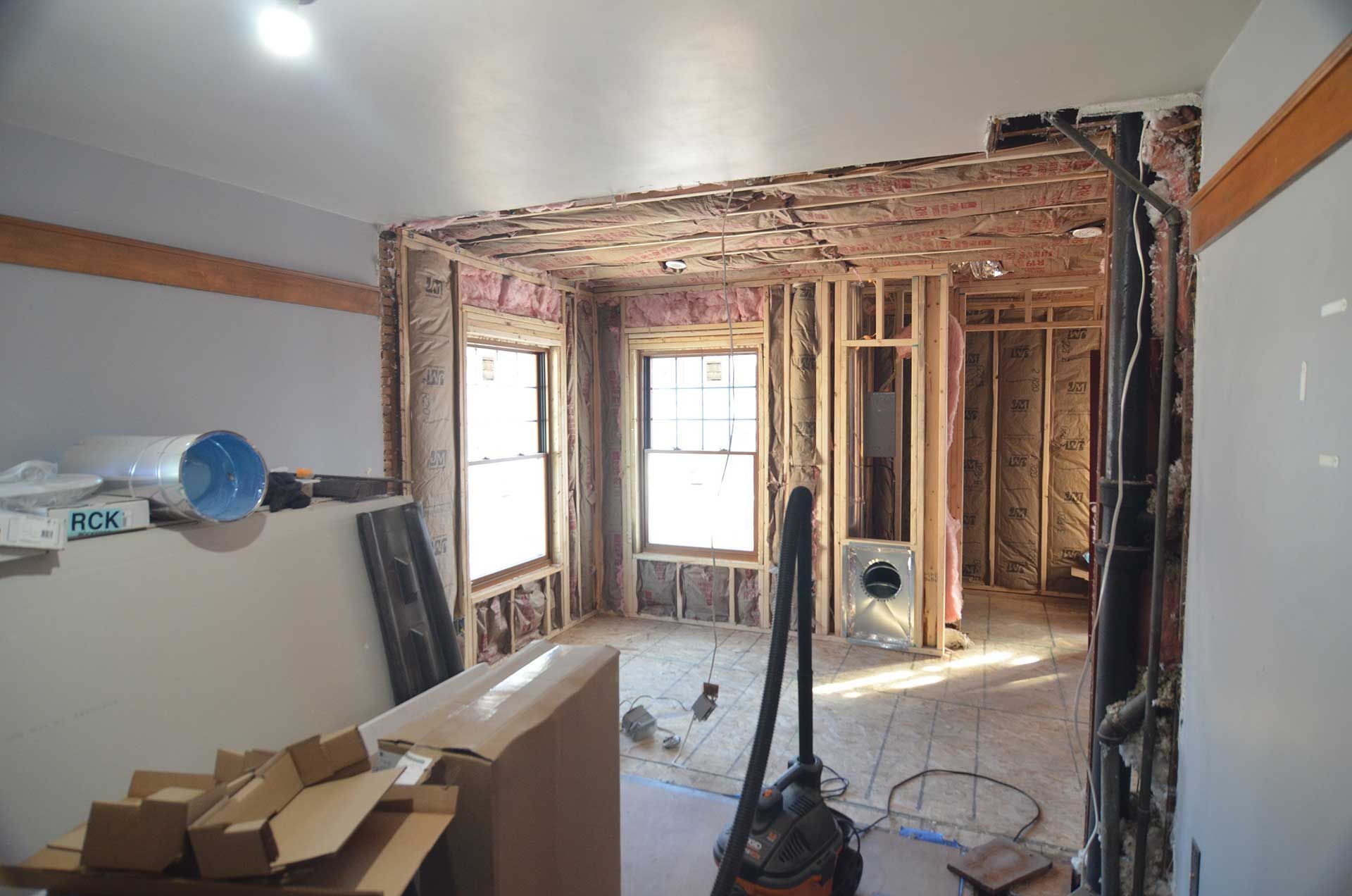 Framing with insulation