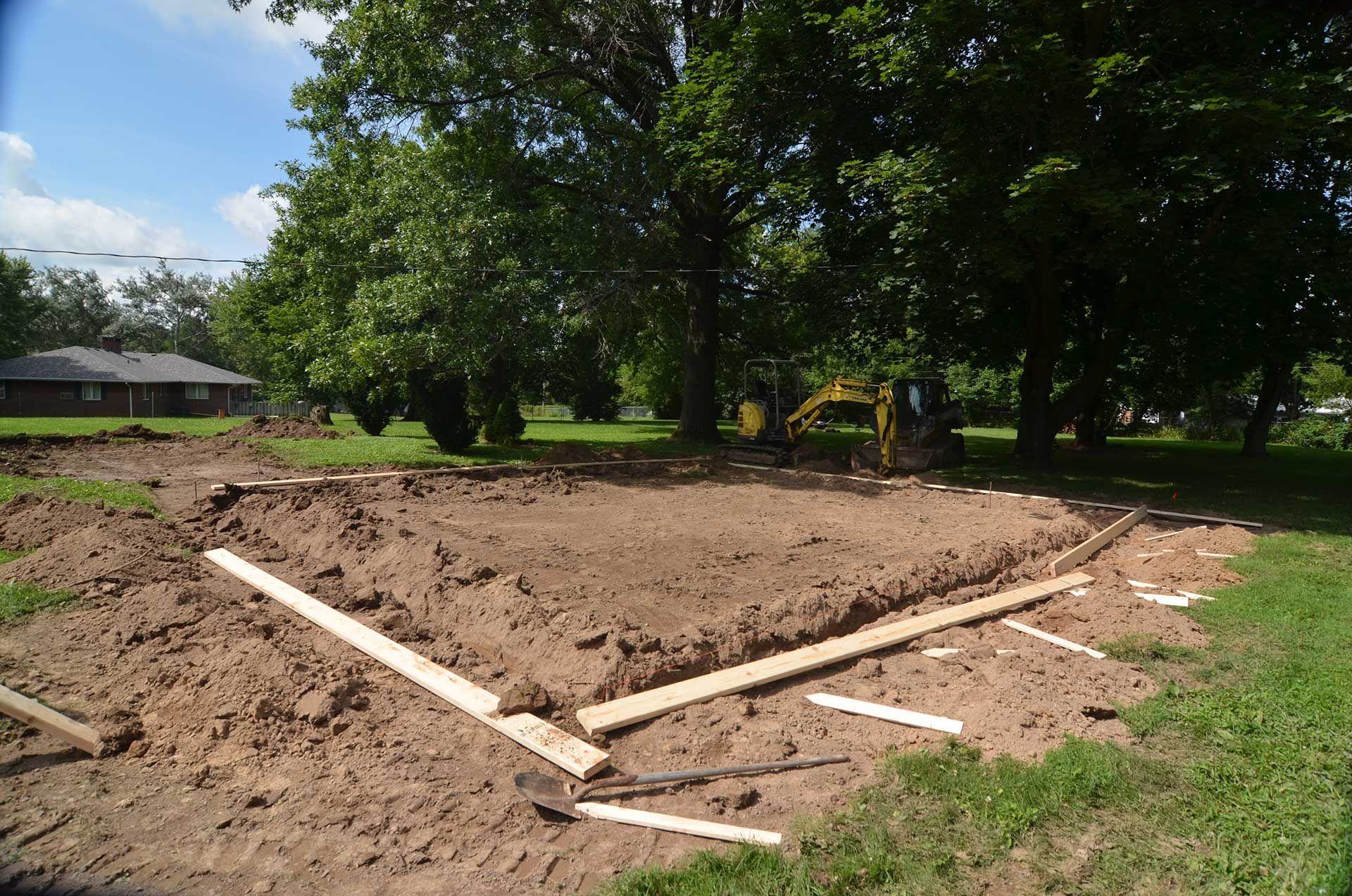 Trench for concrete floor