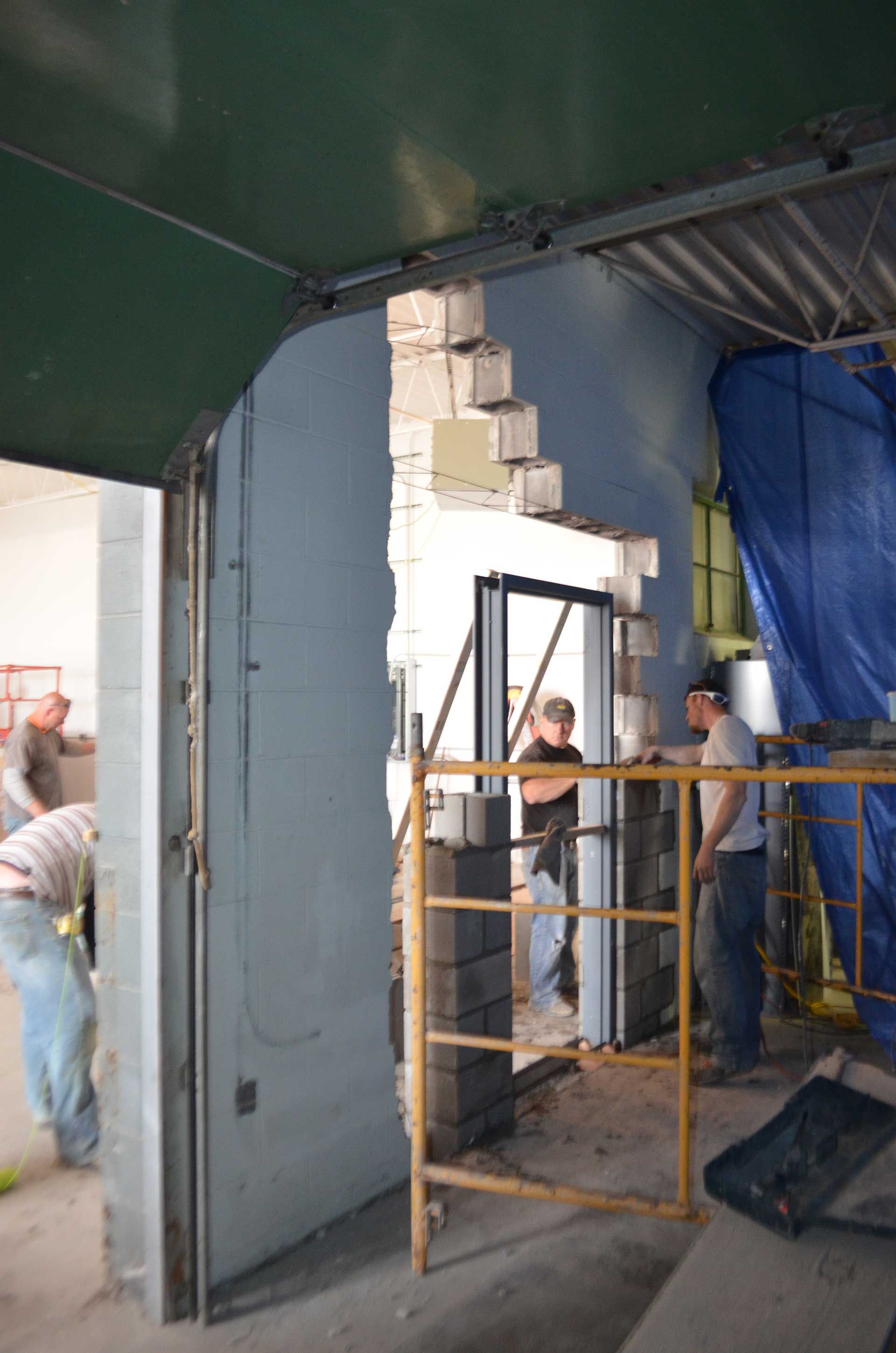 Adding new blocks on the wall