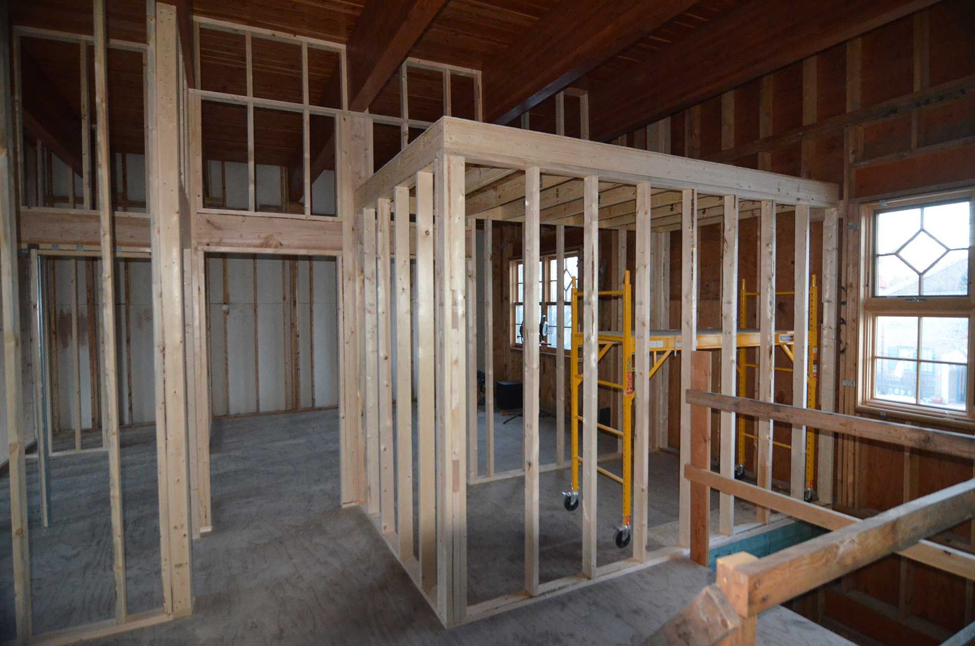 Wall frames for room dividers