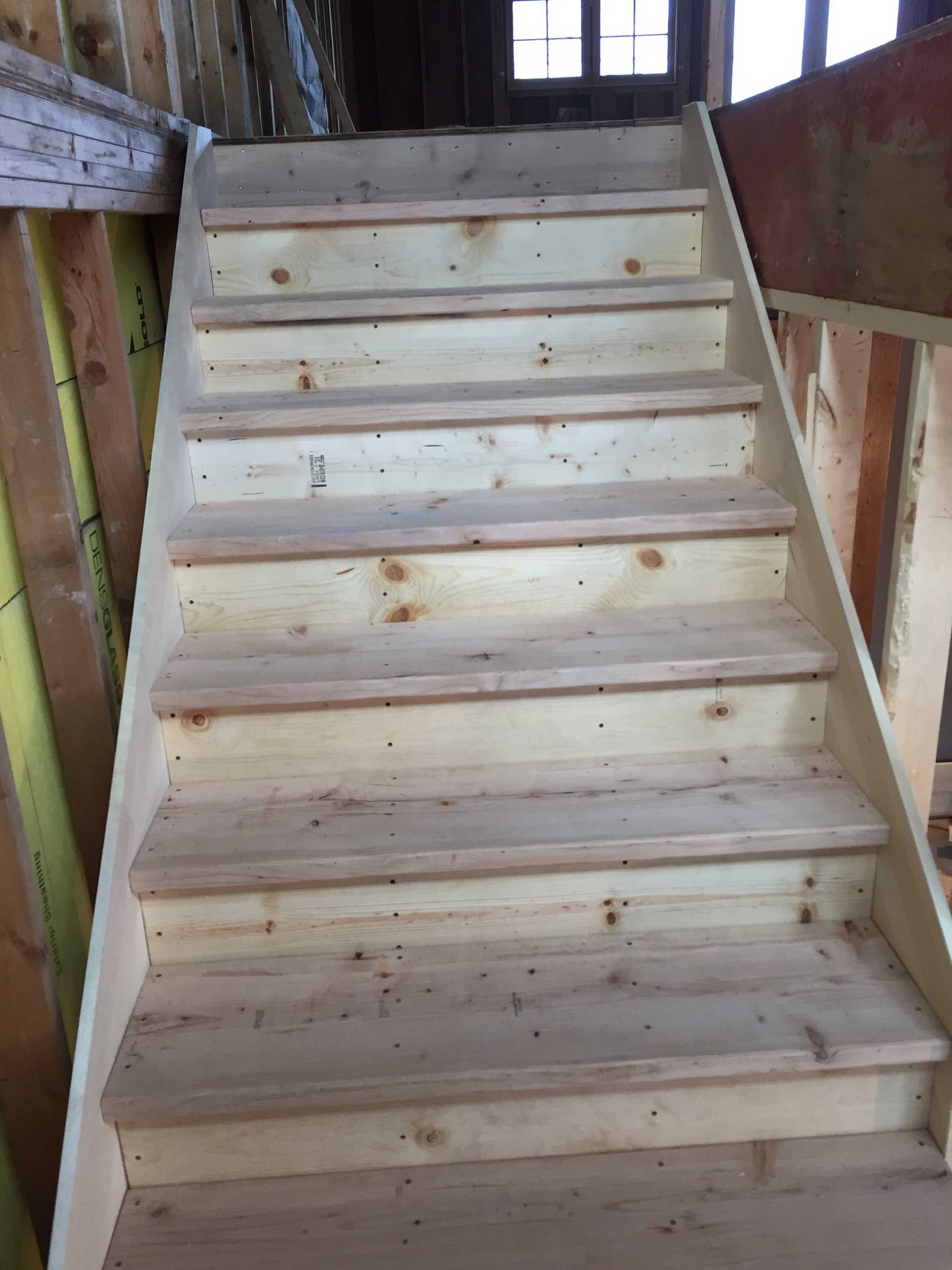 Stairs made from wood