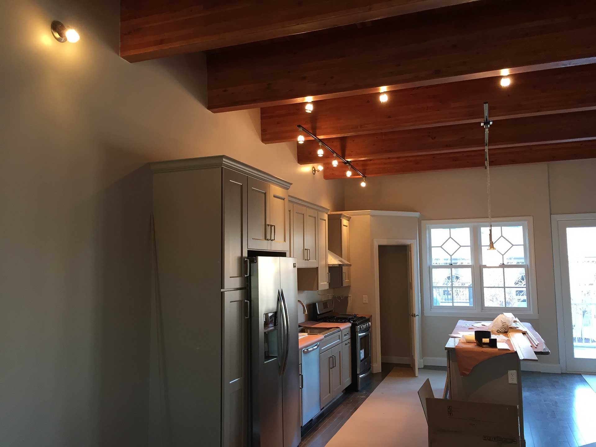 Kitchen lights installation