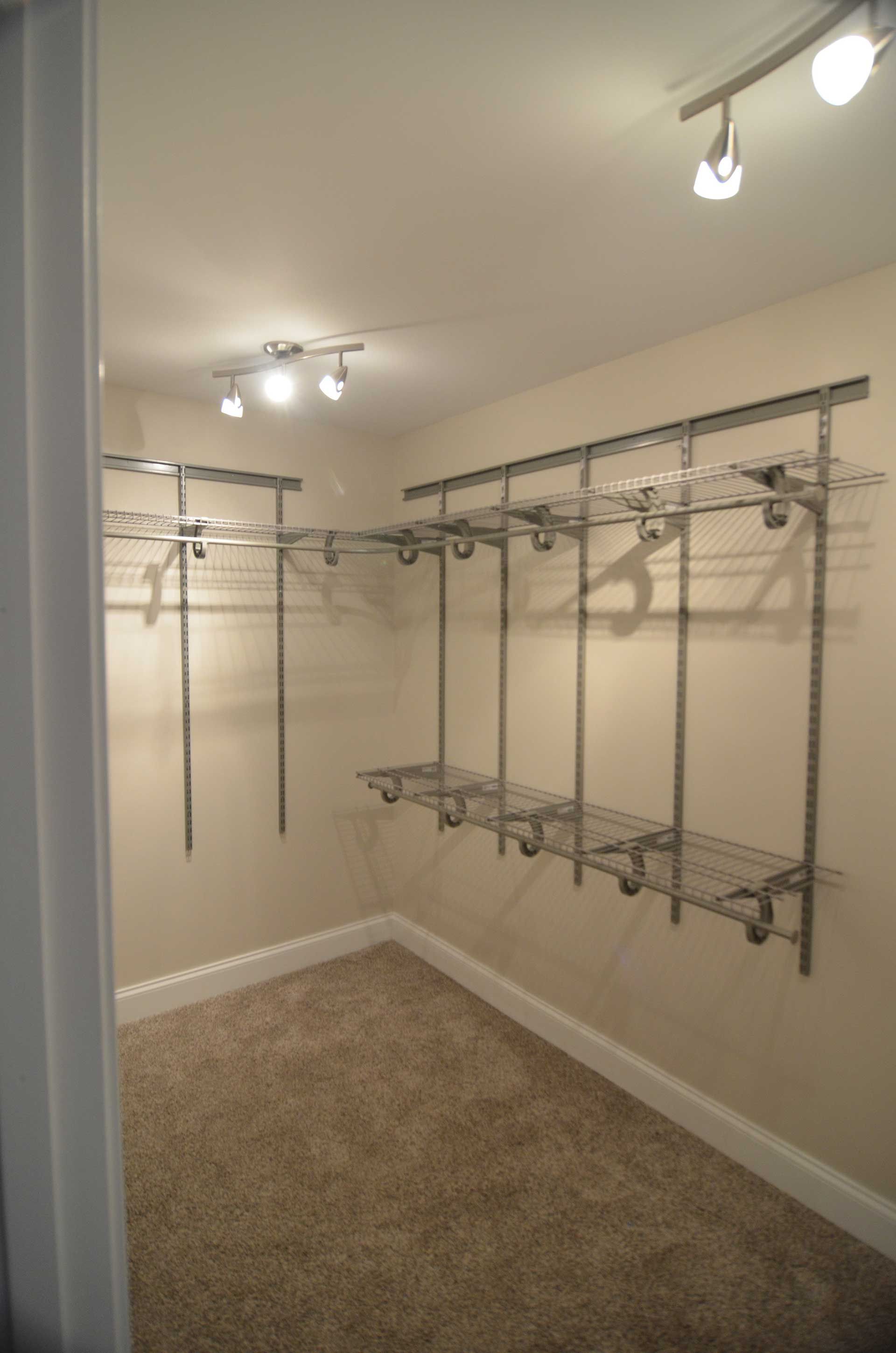 Empty closet room
