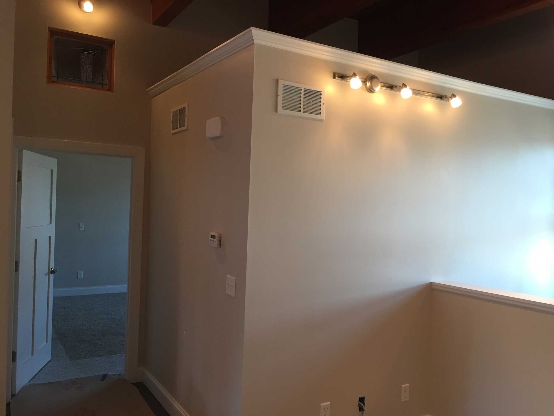 Lights attached to a wall