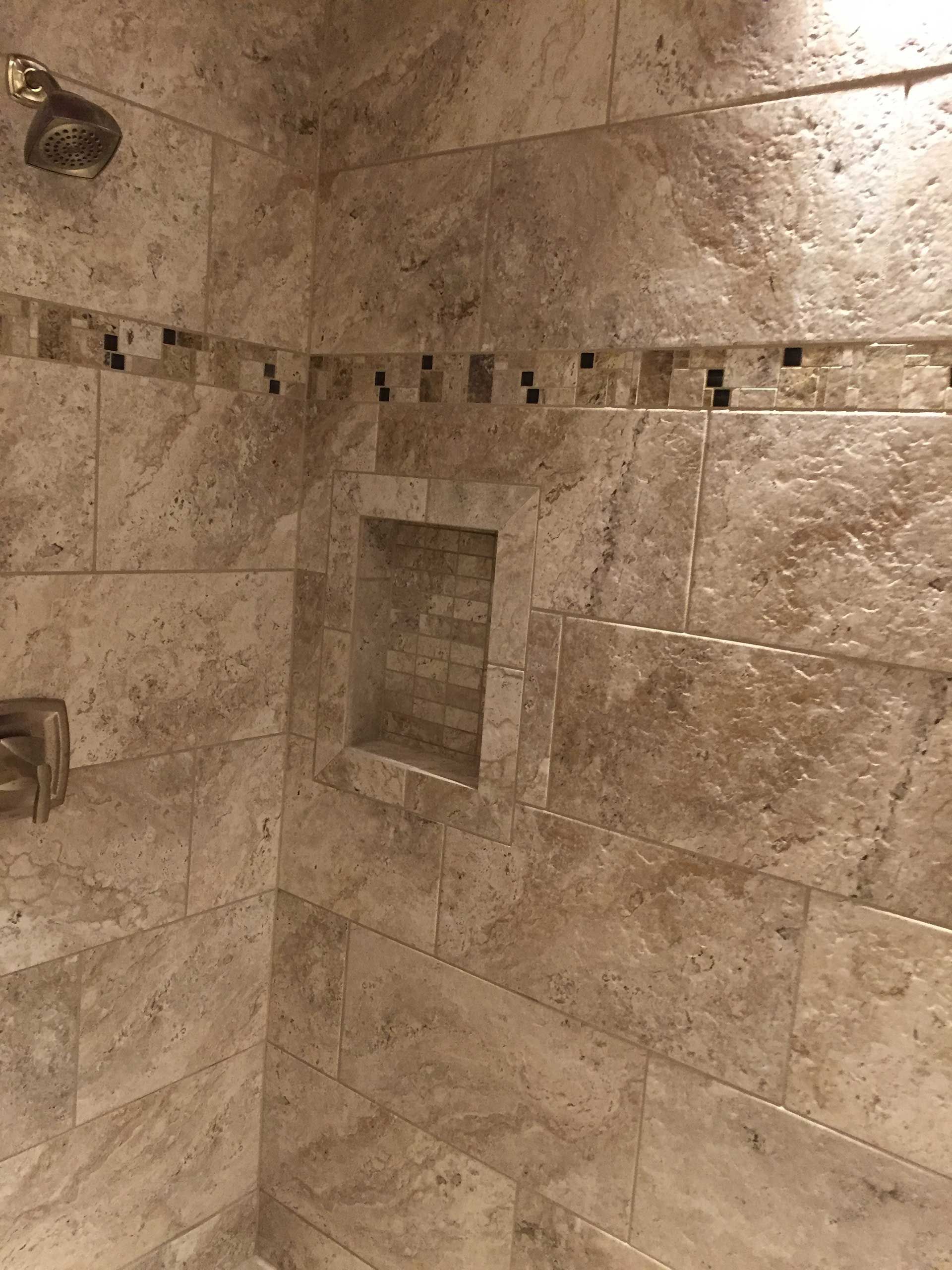Shower area tiles