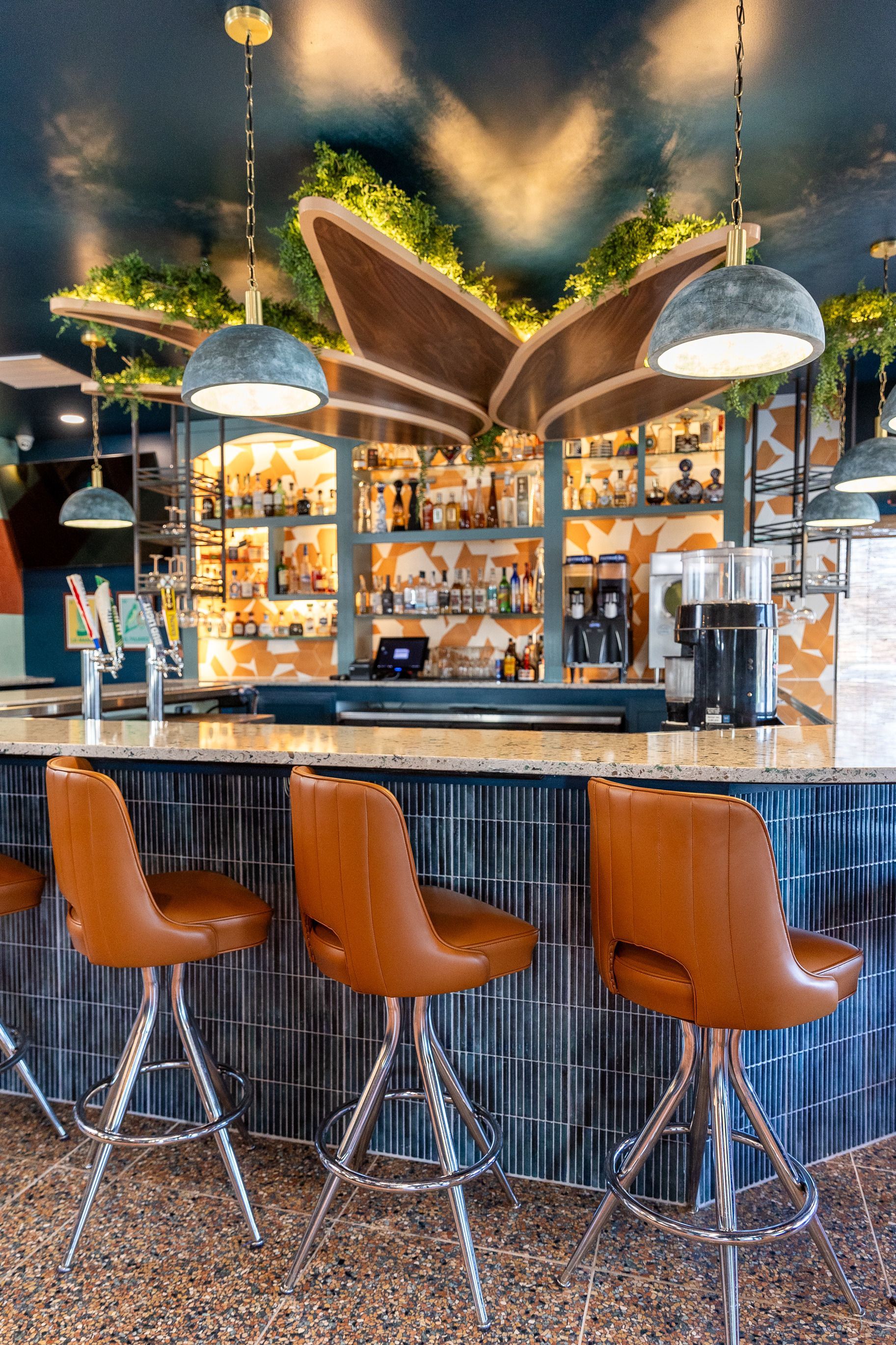 Jose tequilas bar area with stools