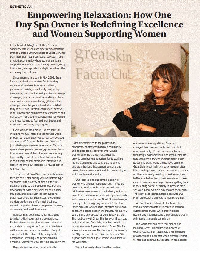 A newspaper article about empowering relaxation