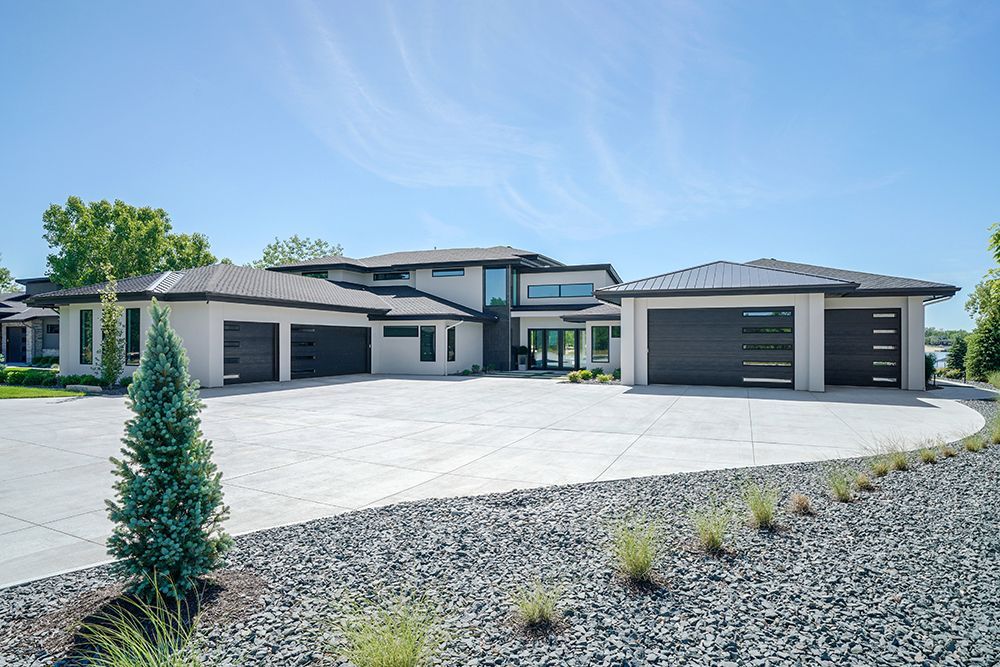 Contemporary Lake Living front right