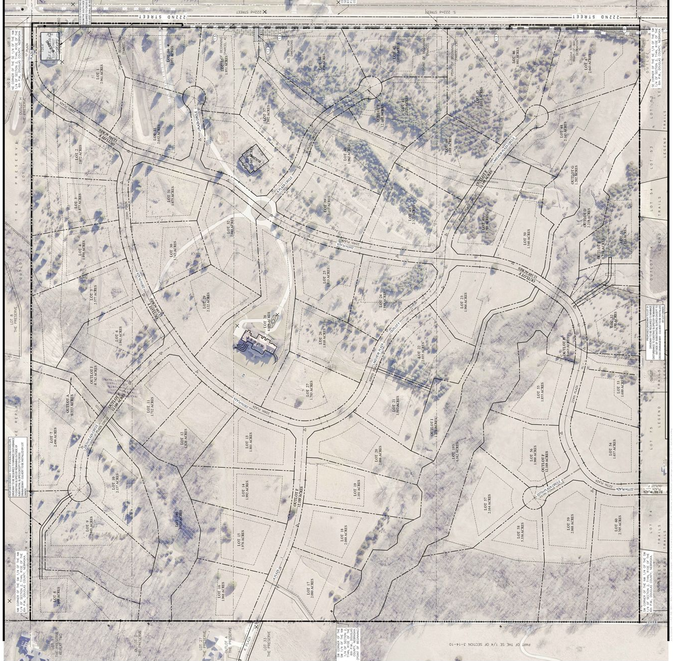 Topographic map of an area with contour lines, roads, and other features.