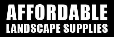 White text "AFFORDABLE LANDSCAPE SUPPLIES" on black background.