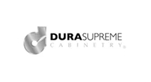 Logo for Dura Supreme Cabinetry. Silver