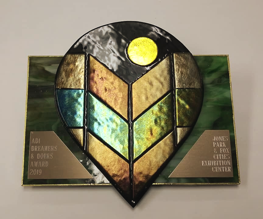 Colorful fused glass