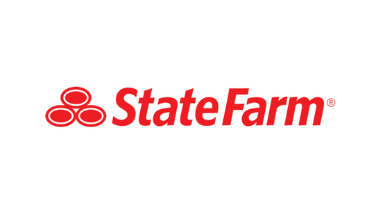 The state farm logo is red and white on a white background.