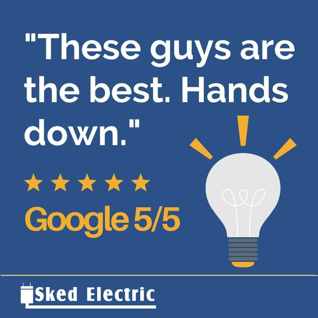 Google review for Sked Electric, LLC