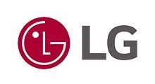 LG logo with red circular emblem and gray “LG” text on a white background