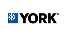 York logo with blue snowflake icon and black text on white background