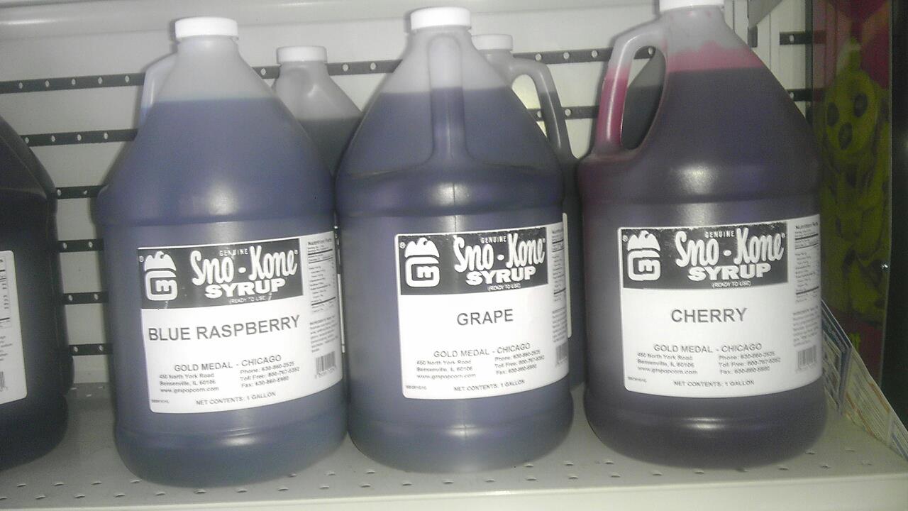 Sno-kone syrup